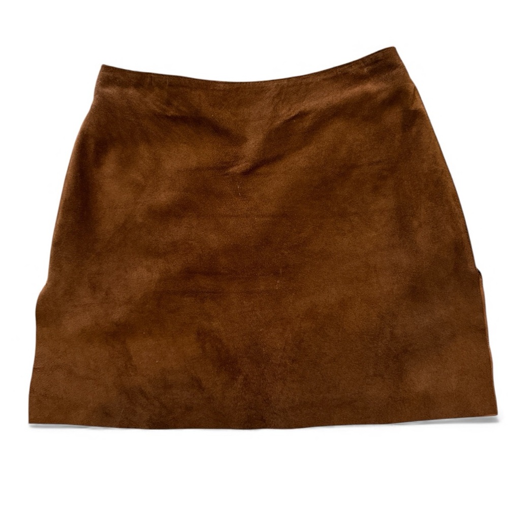 Vintage Hugo Buscati Suede Brown Skirt